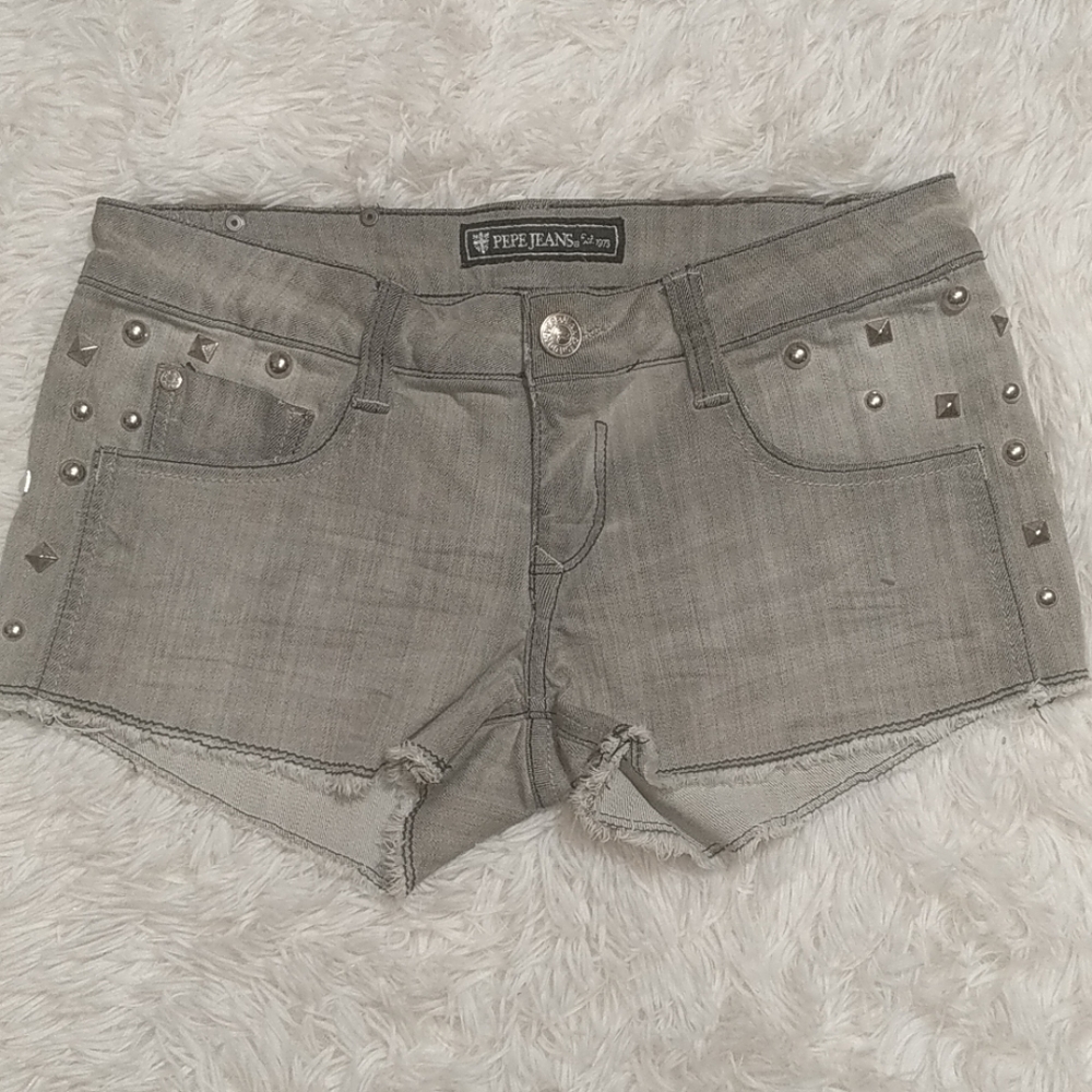 PEPE Jeweled Jean Shorts